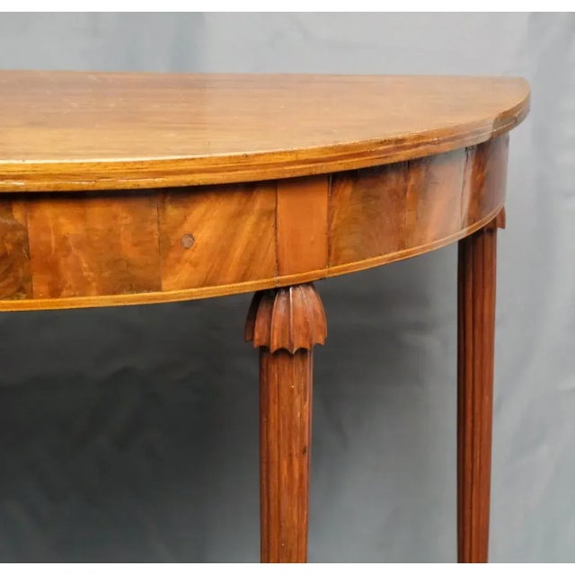 Early 19th Century Early 19th Century Regency Period Mahogany Wooden Console Table For Sale - Image 5 of 11
