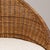1960s French Mid- Century Modern Rattan Woven Chair with Upholstered Seat For Sale - Image 12 of 15