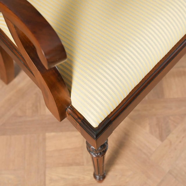 Niagara Furniture Tall Back Upholstered Arm Chair For Sale - Image 12 of 12