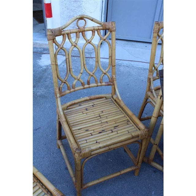 Italian Octagonal Dining Table & Chairs Set, 1950s, Set of 7 For Sale - Image 14 of 17