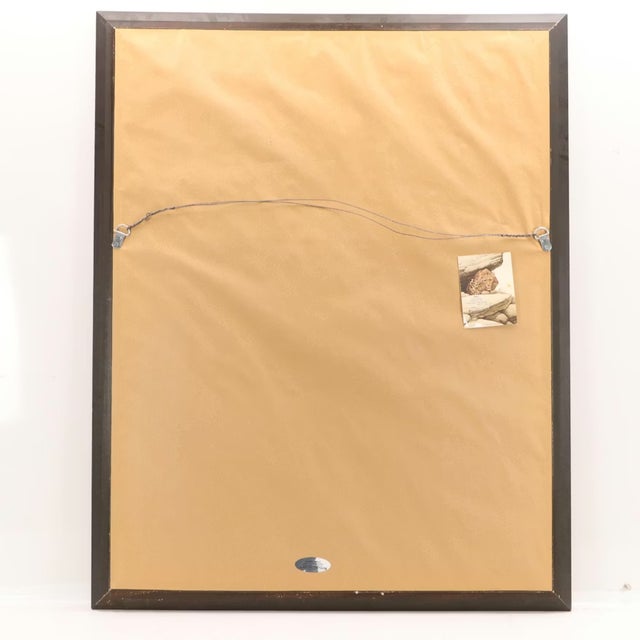 White Late 20th Century Framed Leopard Lithograph "Ambush," by Guy Coheleach Wildlife Art For Sale - Image 8 of 12