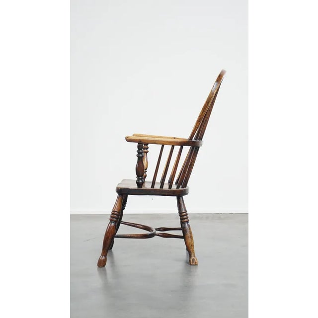 English Highback Windsor Chair For Sale - Image 5 of 12