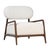 Beautifully crafted accent chair featuring a sculptural solid Mindi wood frame paired with soft linen-blend upholstery in...