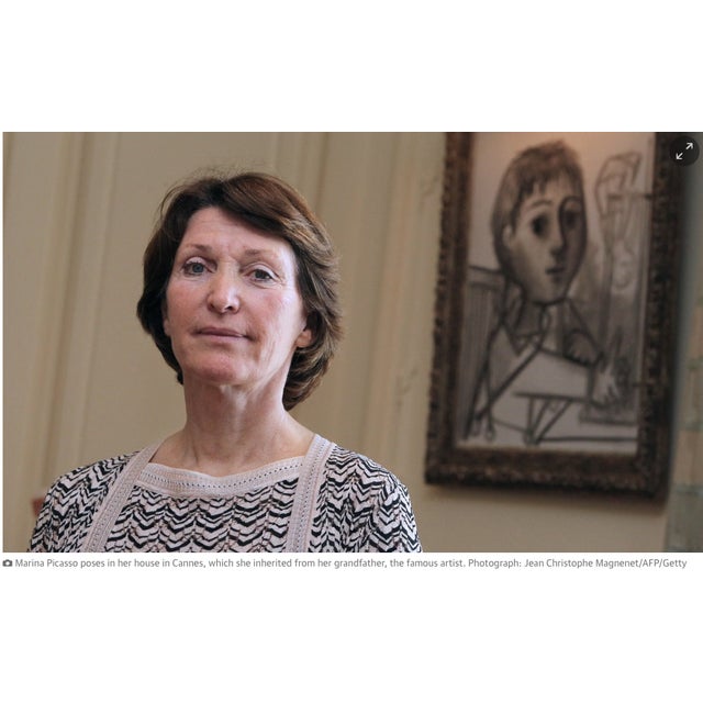 Contemporary "Untitled, Seated Figure" From the Marina Picasso Poster Collection, For Sale - Image 3 of 3