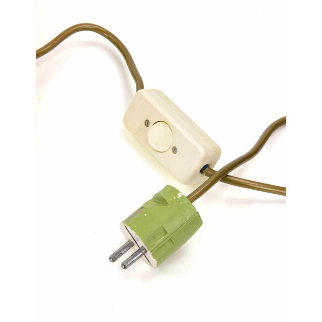 Italian Brass and Acrylic Glass Table Lamp by Corinne Halna, 1970s For Sale - Image 6 of 8