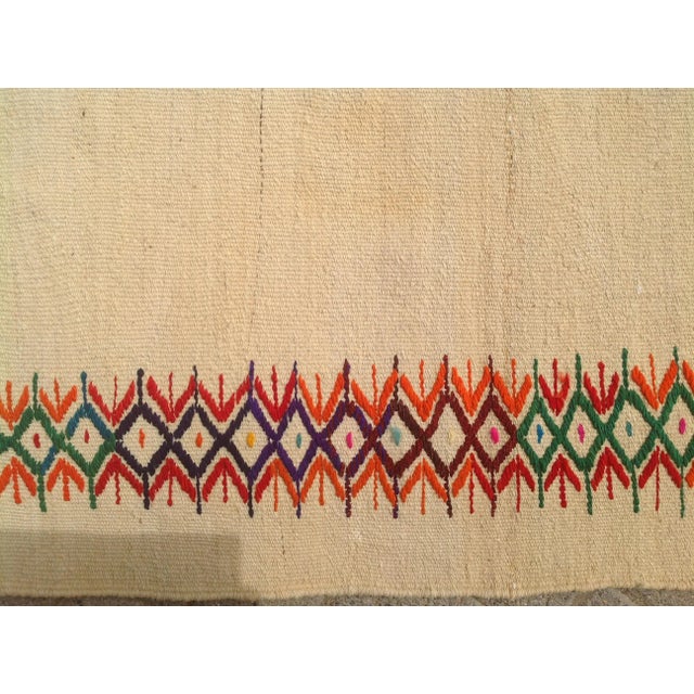 Vintage Turkish Kilim Rug - 4′3″ × 6′4″ For Sale In Raleigh - Image 6 of 8