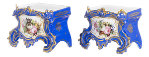 Porcelain Bases from Vieux Paris, 19th Century, Set of 2