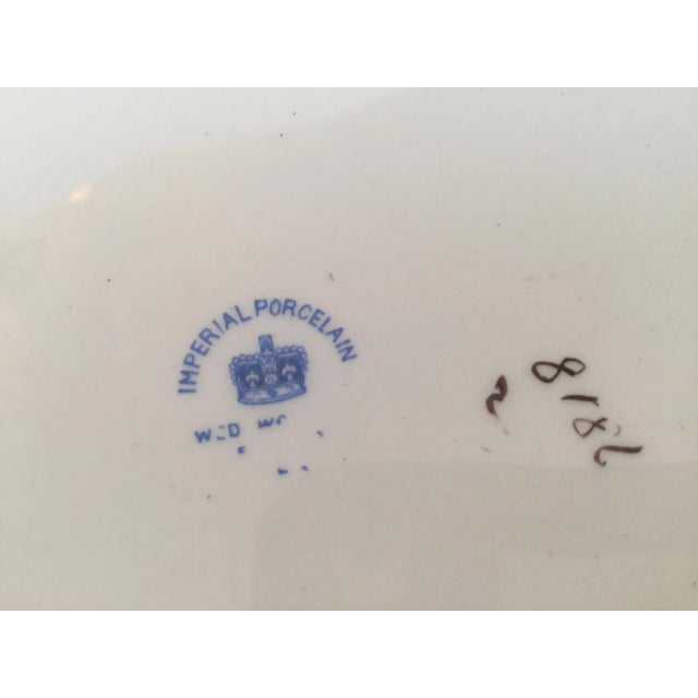 Blue & White Oval Imperial Porcelain Platter For Sale - Image 11 of 13