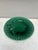 Green Majolica wheat cornflower bunch and butterfly plate signed Villeroy Boch.
