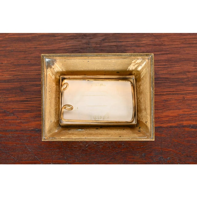Tiffany Studios New York Zodiac Bronze Doré Desk Calendar Holder or Picture Frame For Sale - Image 9 of 12