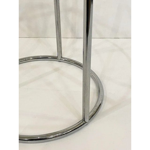 Art Deco Round Drinks Table of Chrome and Mirrored Glass From England For Sale - Image 12 of 13