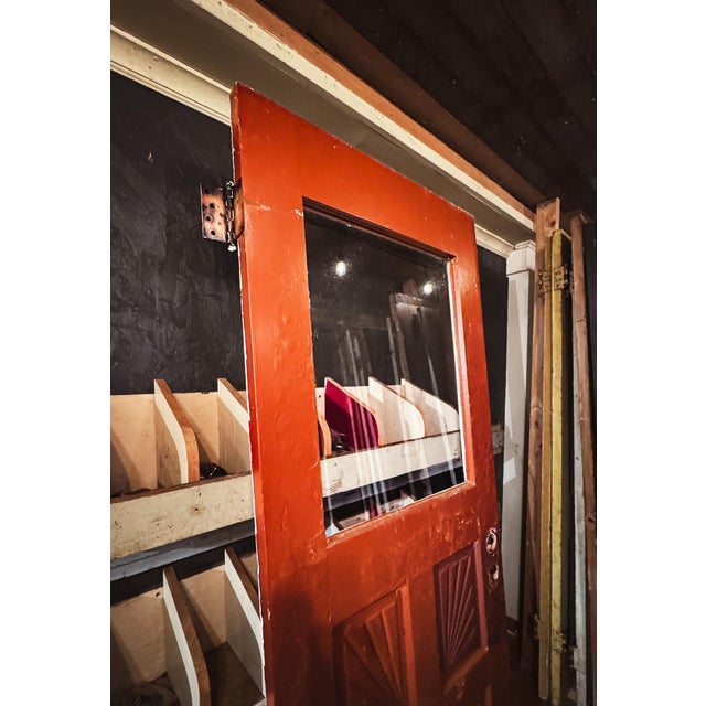 Wood Mid-Century Four Panel Door For Sale - Image 7 of 17