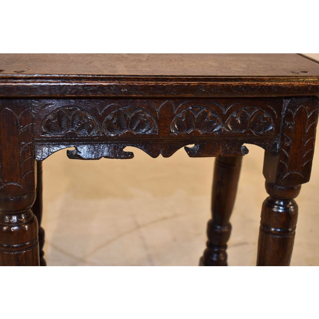 17th Century Oak Joint Stool From England For Sale - Image 10 of 15