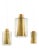 Brass and Glass Ceiling Lamps, 1950s, Set of 3 For Sale