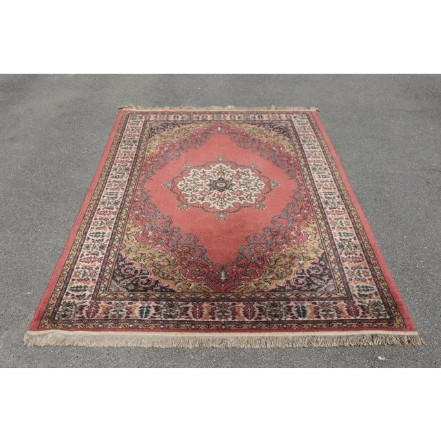 Handmade Italian Kashmir Rug, 1980s For Sale - Image 4 of 8
