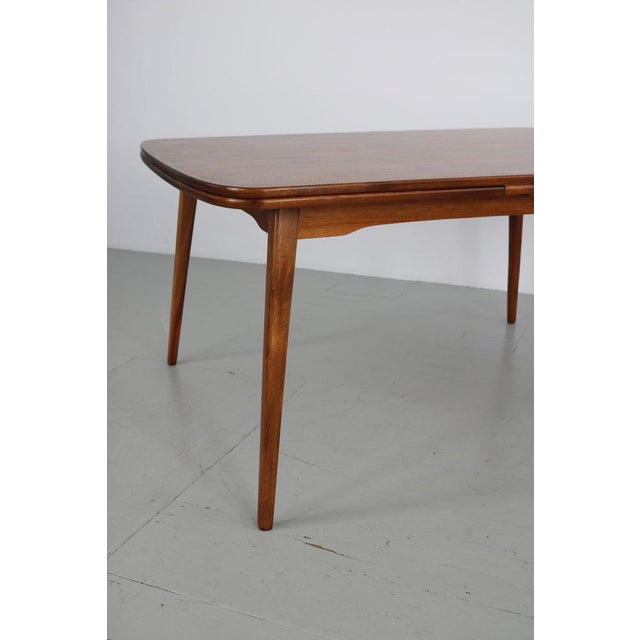 Walnut Veneer Table, 1960s For Sale - Image 13 of 18