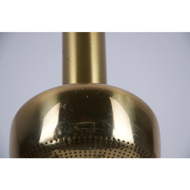 Brass Pendant Lamp by Vilhelm Lauritzen for Louis Poulen, Denmark, 1960s For Sale - Image 9 of 10