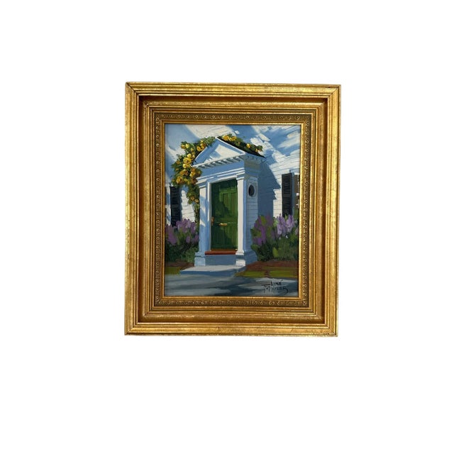 This wonderful oil painting is an original Line Tutwiler. Liné follows the tradition of Romantic Realism in her technique...
