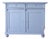 Antique Blue Painted Pine Cupboard - Circa 1880 For Sale