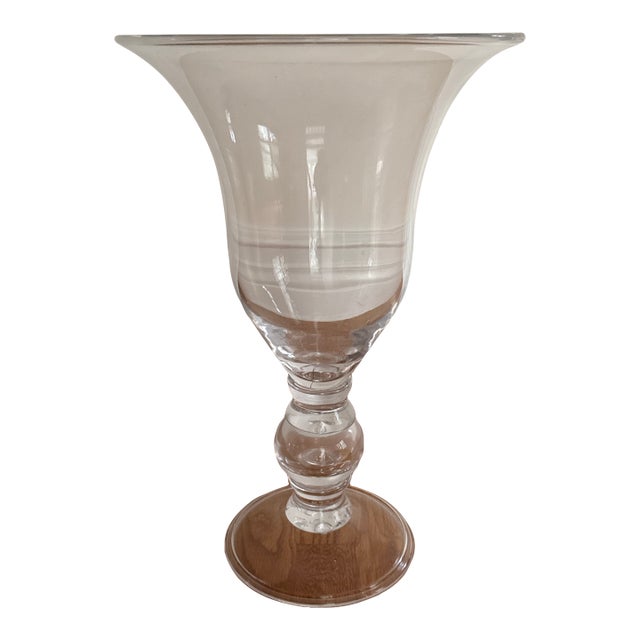 Simon Pearce Hand Blown Large Vase For Sale