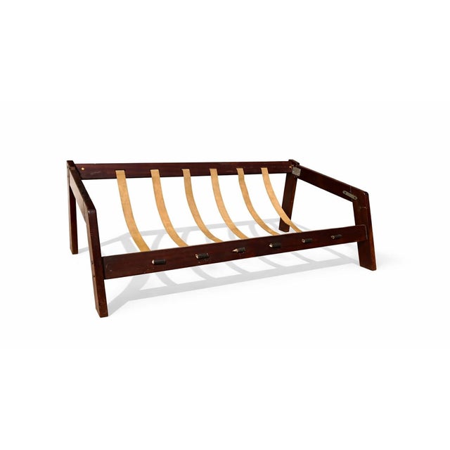 Vintage Brazilian Sofa in Leather, 1960s, in Very Good conditions. Designed 1960 to 1969 This piece is attributed to the...
