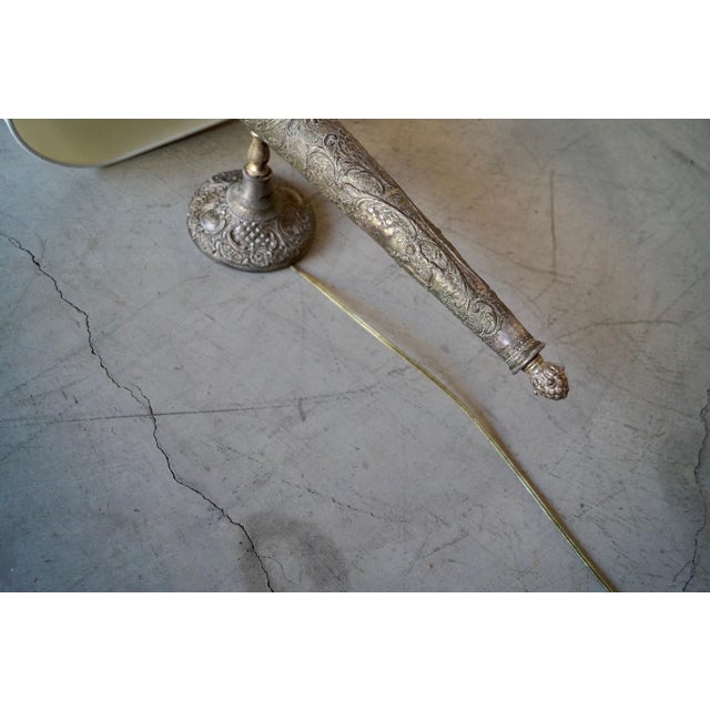Antique Victorian Aged Brass Wall Sconce For Sale - Image 10 of 12