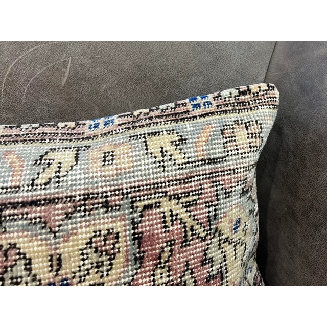 1980s Vintage Handmade Faded Pillow, 1980s For Sale - Image 5 of 11