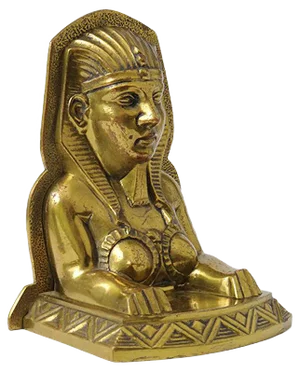 Art Deco Brass Sphinx Bookend, 1920s