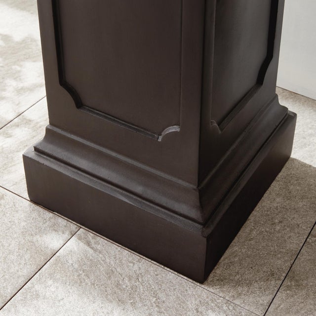 Black Fibreclay Chambers Pedestal Short For Sale - Image 8 of 8