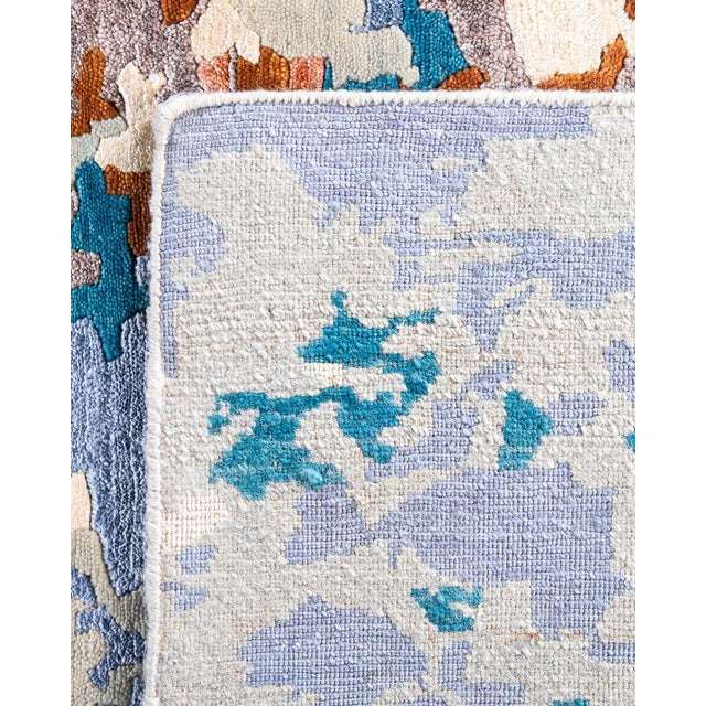 2010s Modern, One-of-a-Kind Hand-Knotted Area Rug - Gray, 8' 3" x 10' 2" For Sale - Image 5 of 8