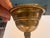 Brass Early 20th Century Brass 3-Light Chandelier With Pink Glass Shades For Sale - Image 8 of 12