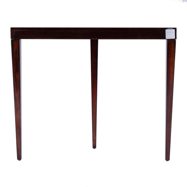 Ingrid 36 in. W Demilune Wood Traditional Console Table, Traditional Burl For Sale In Chicago - Image 6 of 8