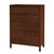 Wood Nora 36 in. W Rectangular Wood 5 Drawer Tall Dresser, Walnut For Sale - Image 7 of 7