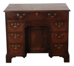18th Mahogany Grendy Kneehole Desk, 1750
