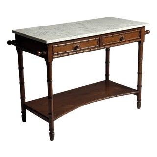 Antique Side Table in Faux Bamboo, 1900 For Sale