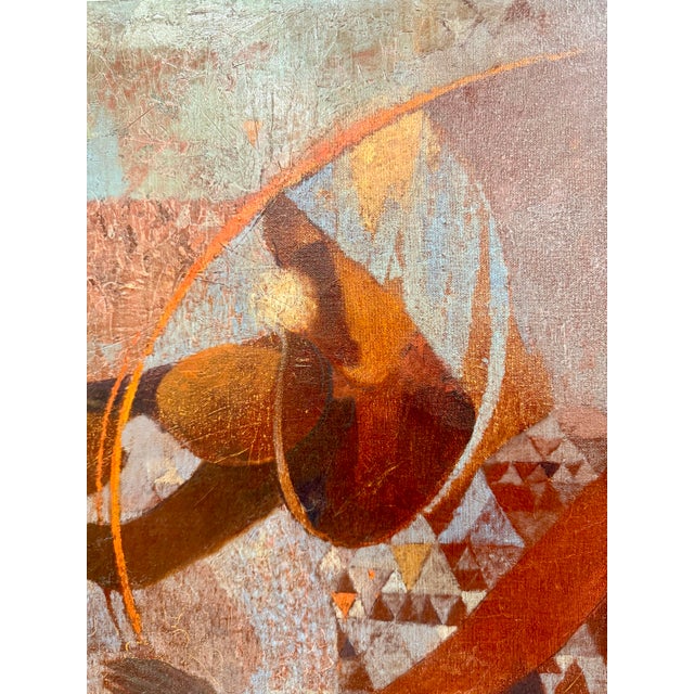 Immerse yourself in the lyrical world of “Strings,” a captivating 24” x 24” oil on canvas by artist Zufar. This abstract...