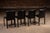 Late 20th Century Postmodern Black Leather Dining Chairs — Set of Four For Sale - Image 4 of 7
