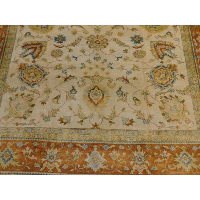 Handmade Indo Persian Rug. 8'x 9'9" For Sale In Los Angeles - Image 6 of 18