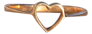 The 149th Avenue: Heart Ring in Yellow Gold