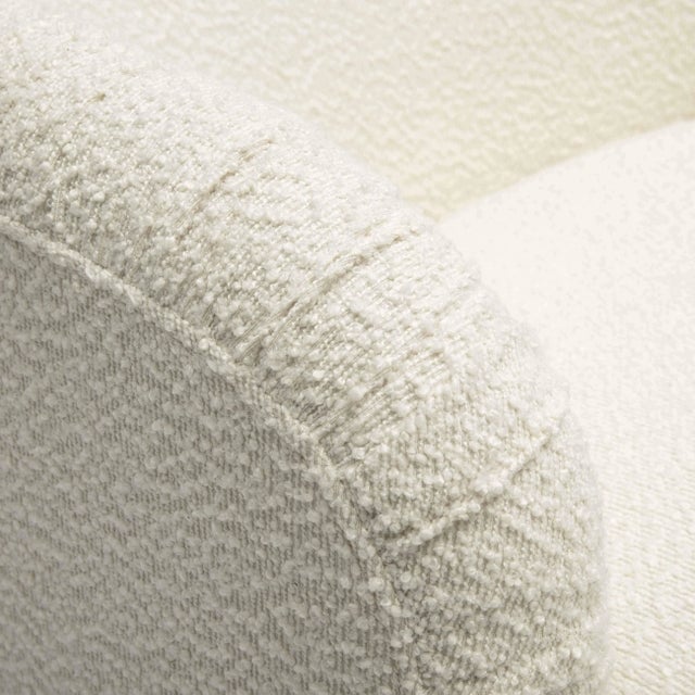 Pamela Cream Boucle Tassel Lounge Chair For Sale In Los Angeles - Image 6 of 7