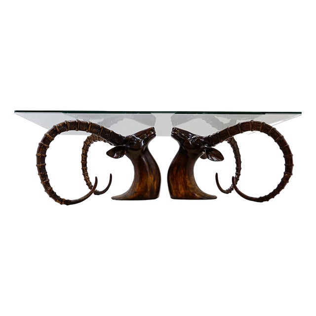 Ibex Coffee Table in the style of Alain Chervet, 1970s For Sale