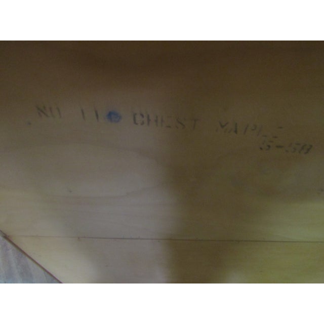 Empire Furniture Solid Maple High Chest of Drawers With Mirror For Sale - Image 15 of 15