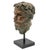 Late 20th Century Grand Tour Style Verdigris Patinated Bronze Classical Head Fragment For Sale - Image 5 of 5