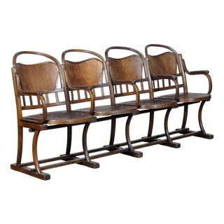 Vintage Folding Chairs, 1930s, Set of 4 For Sale