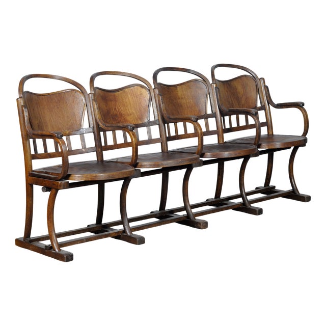 Vintage Folding Chairs, 1930s, Set of 4 For Sale