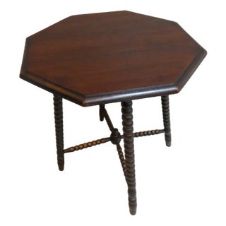 Vintage Bobin Octagonal Sidetable, 1930s For Sale