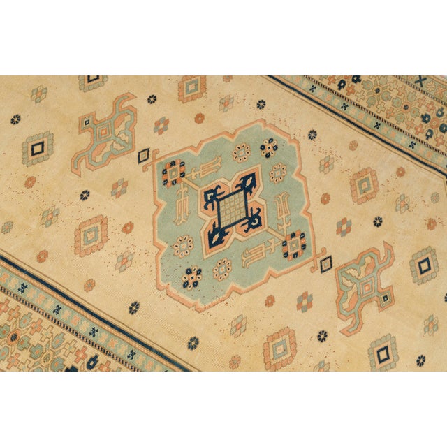 Textile Mid 20th Century Oversize Wool Handknotted Carpet For Sale - Image 7 of 10
