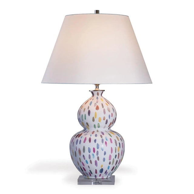 Modern Scalamandre Maison by Port 68 Jamboree Magenta Double Gourd Lamp For Sale - Image 3 of 3