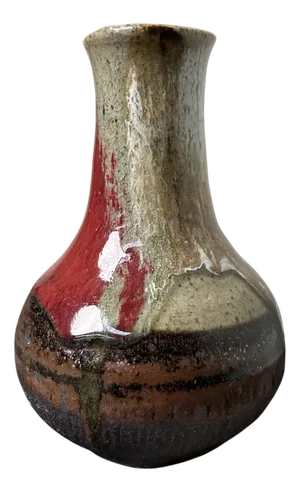 Ceramic Ikebana Vase, Japan, 1960s