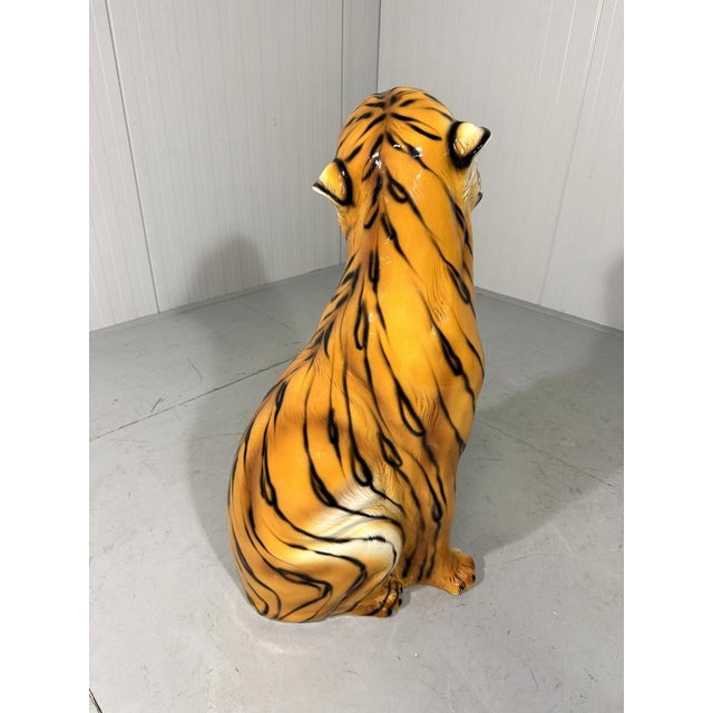 Large Ceramic Tiger, Italy, 1970s For Sale - Image 6 of 18